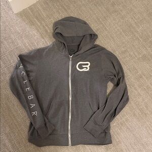 CycleBar Charcoal Zip-Up Hoodie